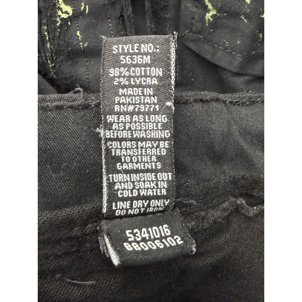 Jordan Craig Pants Mens Measured 34x30 Black Cargo Slim Stretch Canvas - Picture 6 of 7